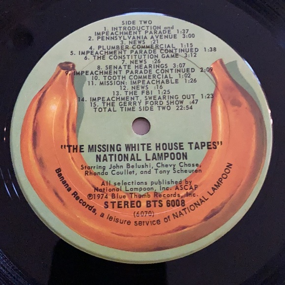 1974 National lampoons Vinyl record The missing White House tapes Nixon comedy - Picture 6 of 6